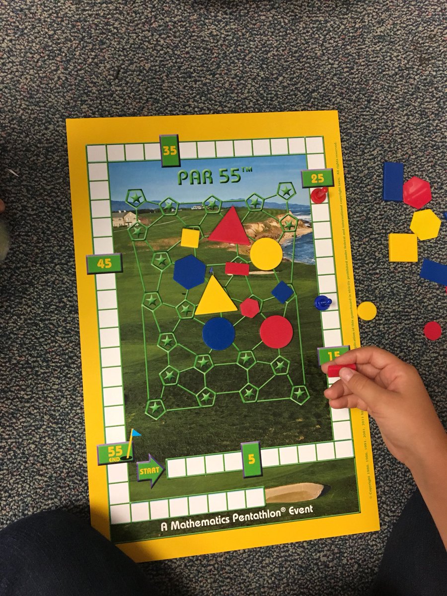 MrsMask3rd's tweet photo. Playing Par 55 in math club today. #BHCLeads #mathclubrocks https://t.co/59xA1mBDFF