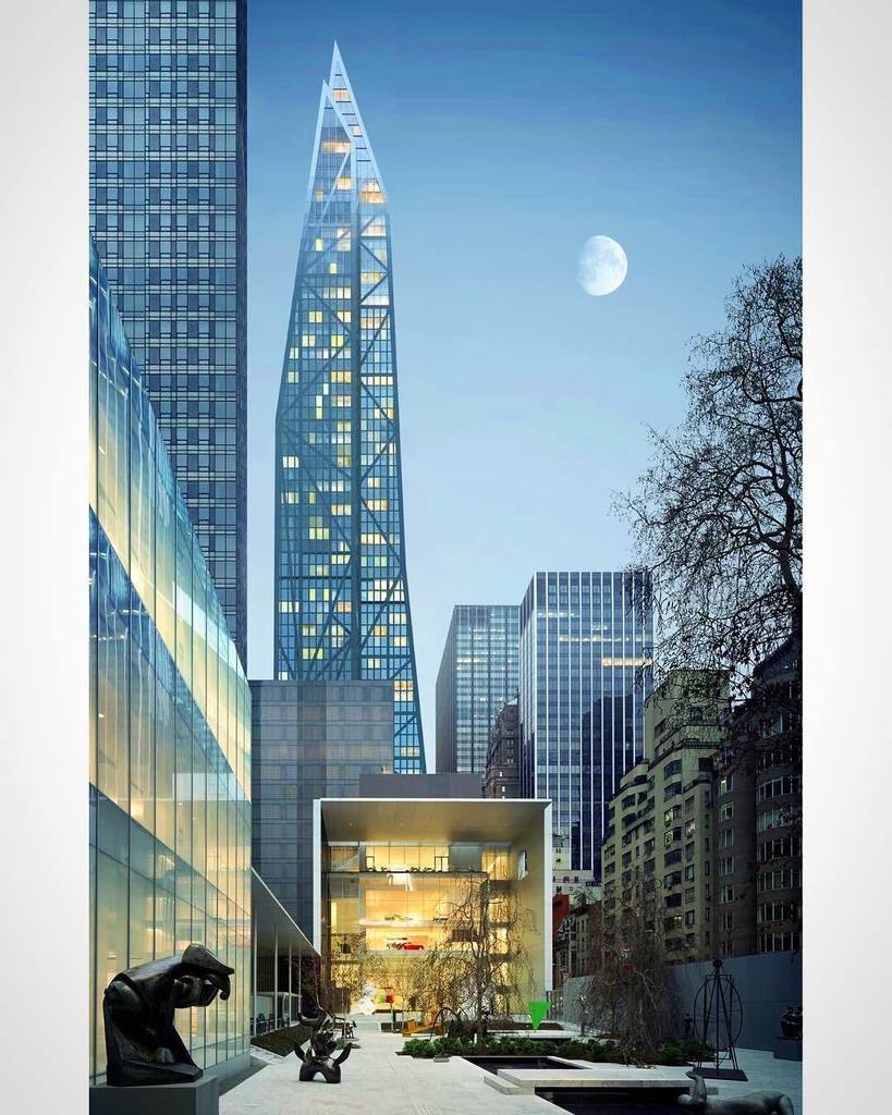 dklarchitecture's tweet photo. Upon completion #53W53 will stand in prime position, seen here from @themuseumofmodernart's Sculpture Garden. https://t.co/T8LLdAE9gG https://t.co/mrIjXSb7oj