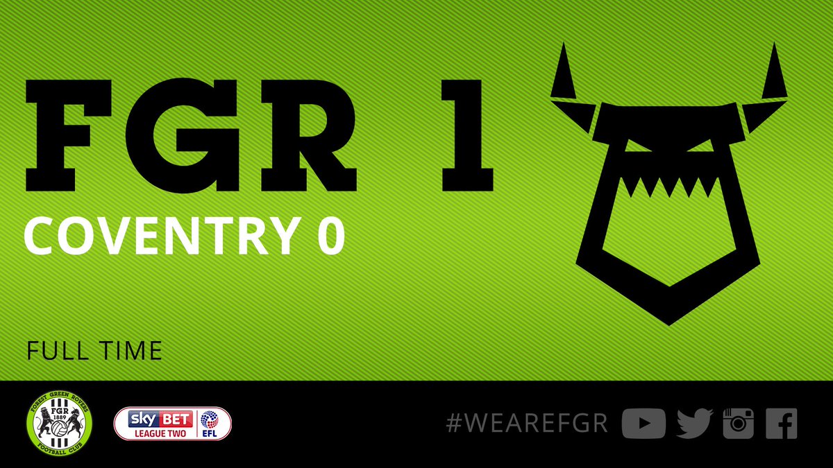 FGRFC_Official's tweet image. FULL TIME: @KMarshBrown's first-half strike is enough to hand FGR the three points at @Coventry_City. GET IN!
#WeAreFGR