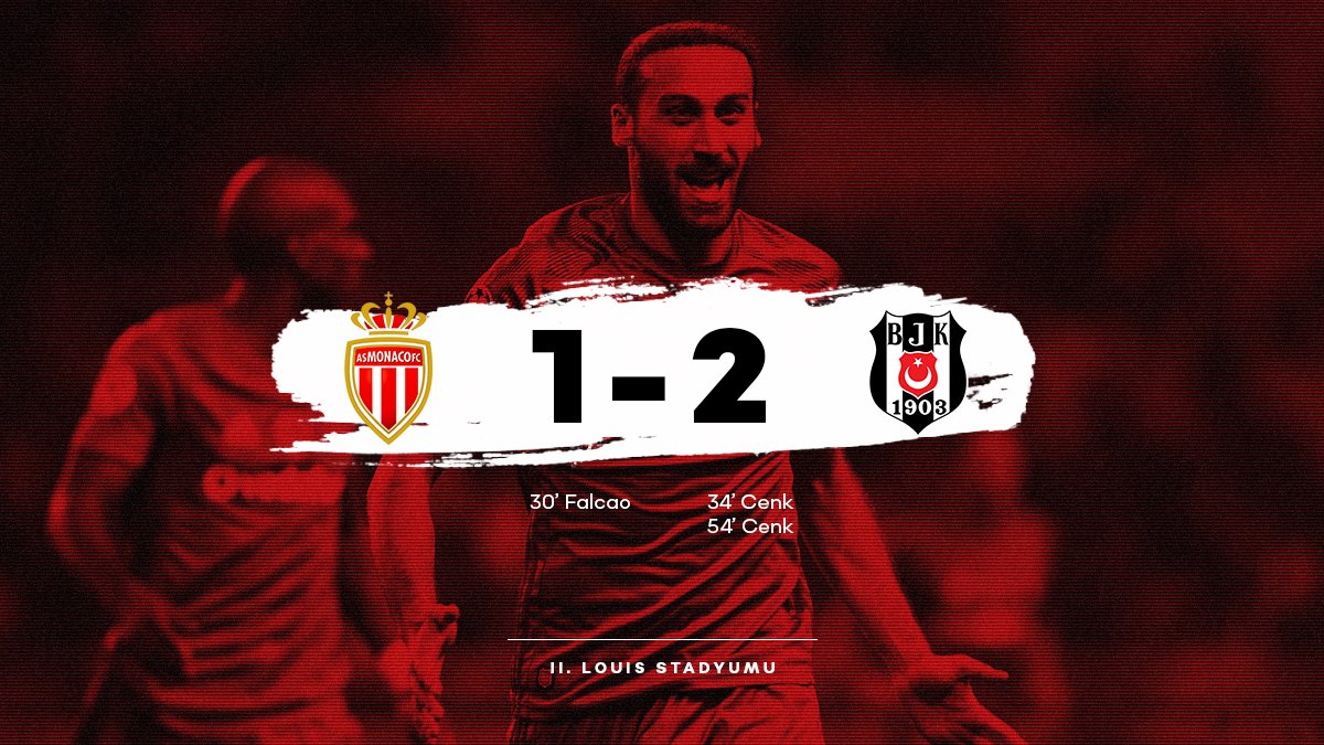 Beşiktaşımız, UEFA Şampiyonlar Ligi'ndeki 3. maçında Monaco'yu deplasmanda 1-2 mağlup etti.
#Beşiktaş 
#UCL
#EqualGame