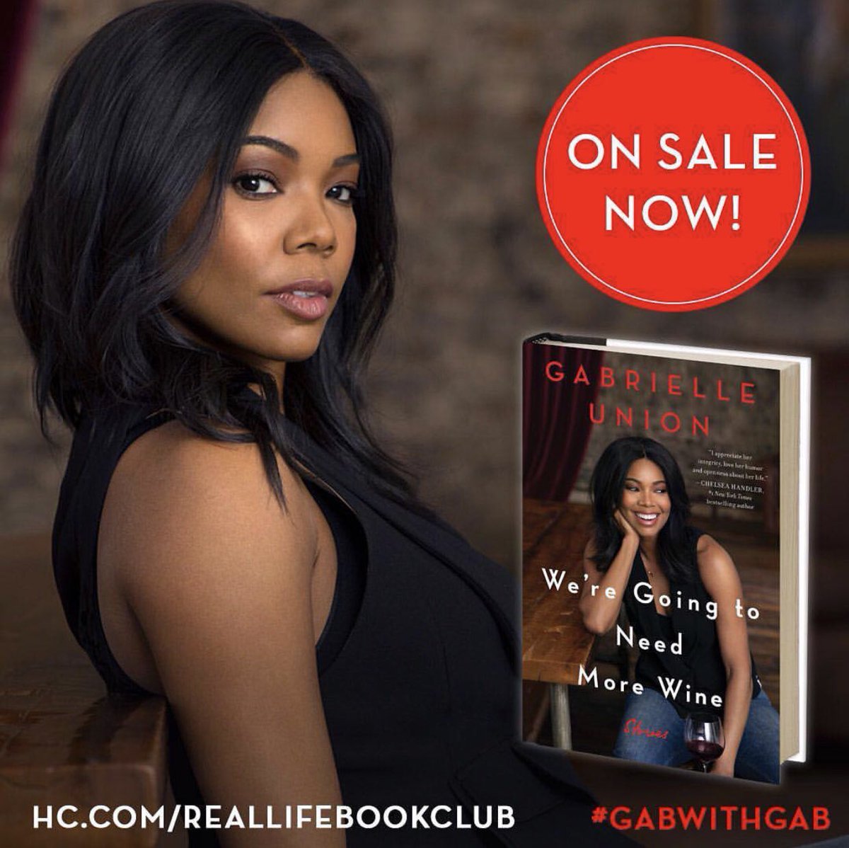 TRINArockstarr's tweet photo. Get my girl @itsgabrielleu new book #WereGoingToNeedMoreWine out now ❤️🥂 #GabWithGab https://t.co/tOunW9z5aV