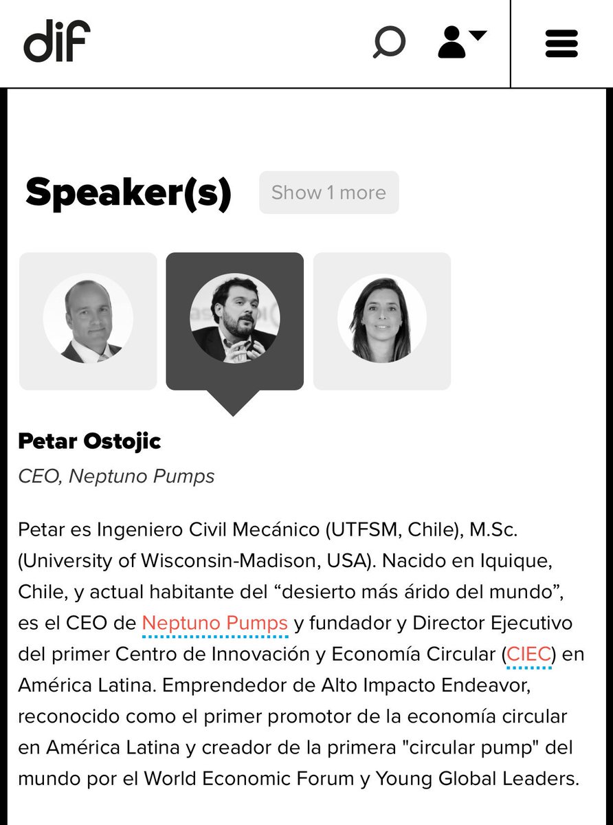 petarostojic's tweet image. Podrás ver mi presentación de @fECuruguay “#EconomíaCircular en el desierto más árido del mundo” en @thinkDIF_ 2017: thinkdif.co/sessions/un-ne…
