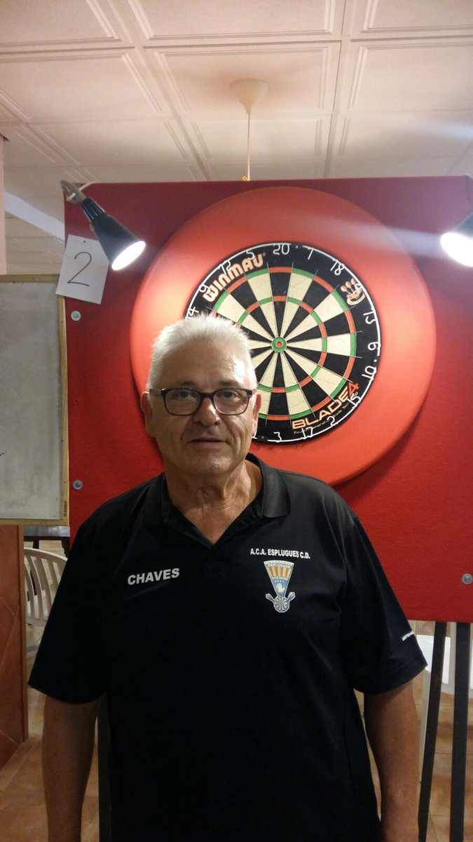 espluguescd's tweet photo. 27ºCampionat de Catalunya de Dards 2017, 14 a 15 de Octubre.
Antonio Chaves nuestro capi sexto de catalunya , enhorabuena campeón. https://t.co/l2USJYMAC5
