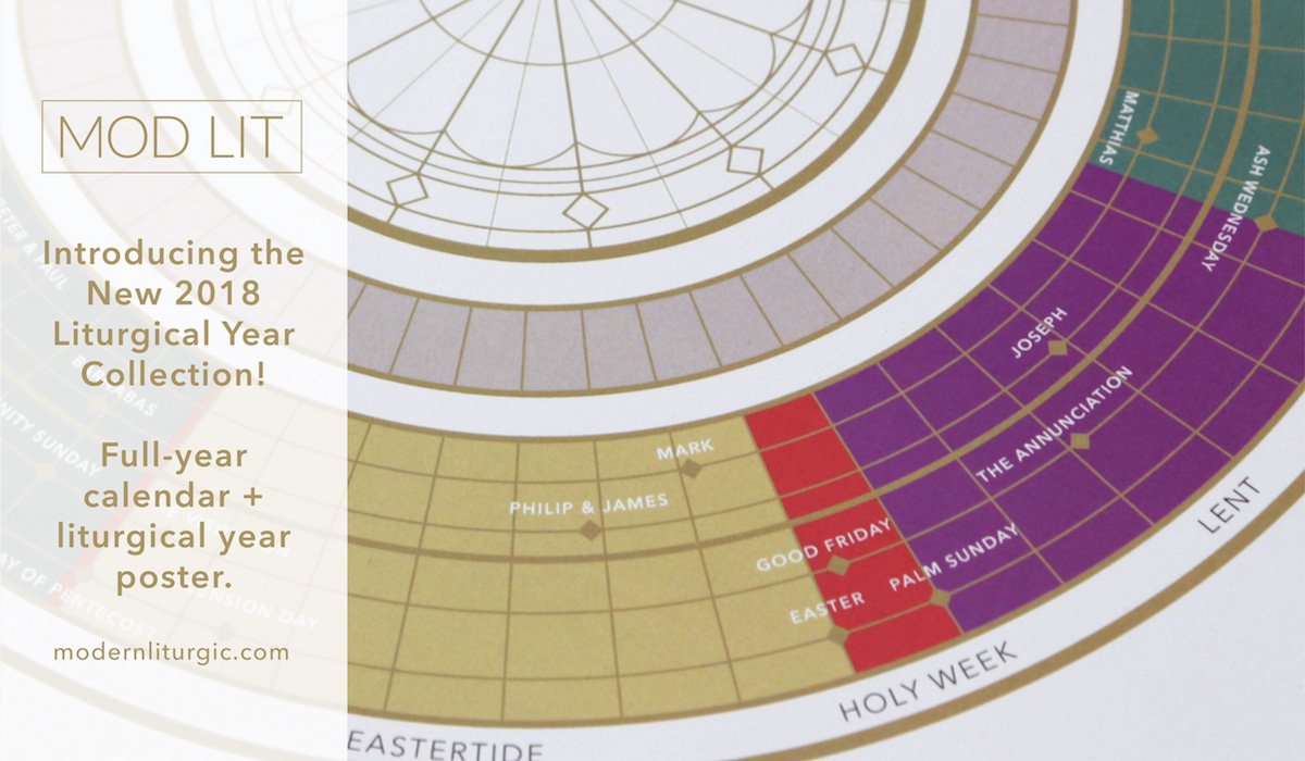 ModernLiturgic's tweet photo. We are excited to announce that our 2018 liturgical collection is now available for pre-order! https://t.co/6K1k9gYepK #liturgicalyear https://t.co/jMpXSo4UGa