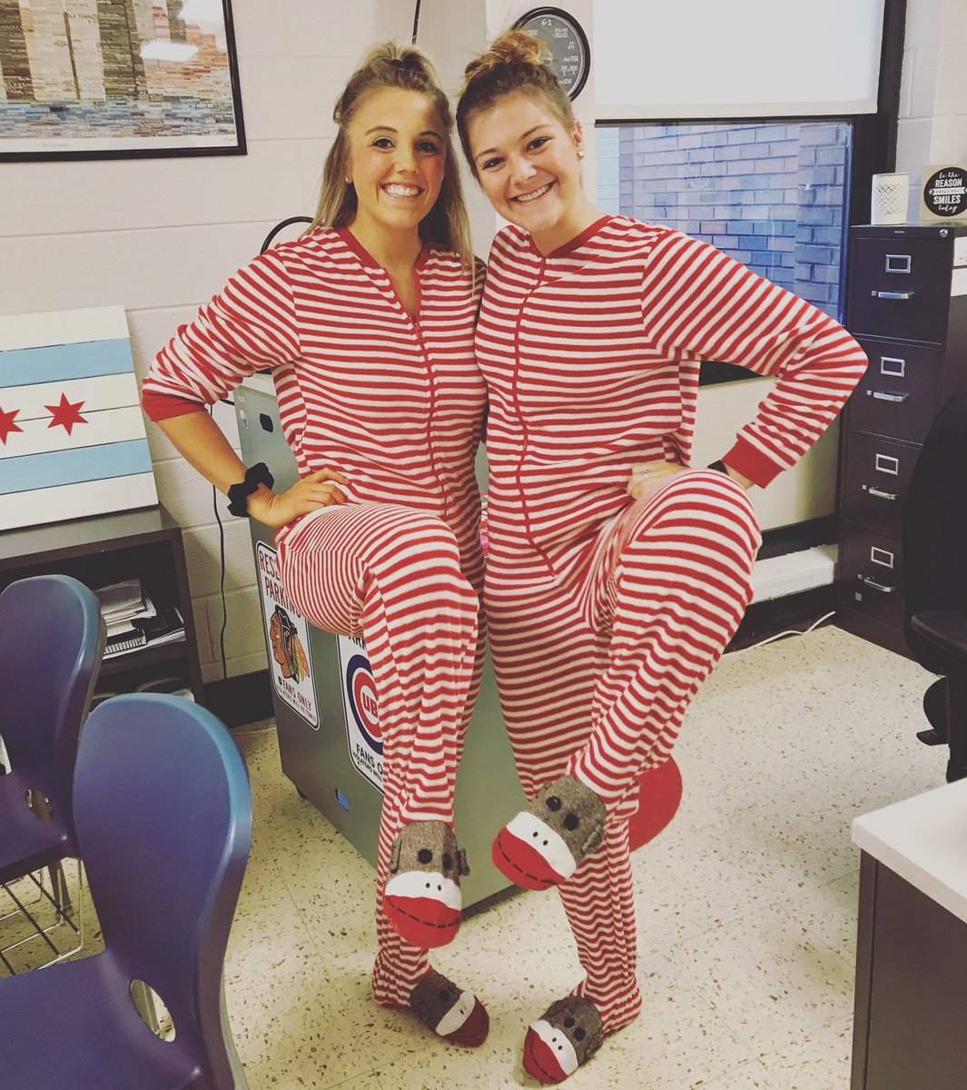 mshitzeman's tweet photo. Not only are we very passionate about taking down cancer, but also about our PJs 😉 #BreastCancerAwareness #PHS #wesupport #spiritweek https://t.co/mzCQLmzGl8