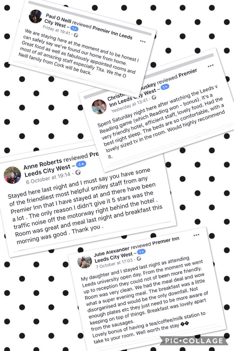IOVE HAPPY GUESTS! #bestservice #5* #leedswest #premierinn #leeds #gowest <a href="/jmb0606/">John Mark Brennan</a> <a href="/SDEBDD/">simon ewins</a>