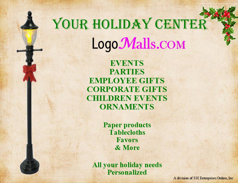 LogoMalls's tweet photo. We provide personalized Holiday items #party #holidays #fundraising #gifts #business #Marketing https://t.co/WXgFU96QnX