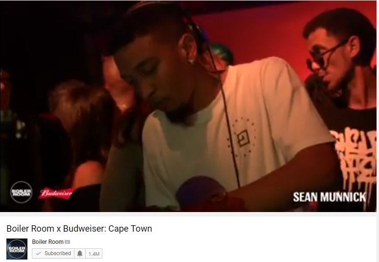 Kinglenhle's tweet photo. @seanmunnick doing the things @boilerroomtv Cape Town... So Proud & So deserved!!! #Live #Electronic #Soul #Dance #ForeverFour7 https://t.co/KlXw6TSceG