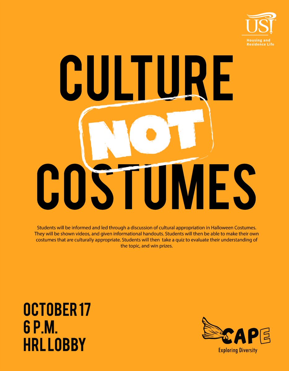 USIHousing's tweet photo. #culturenotcostumes #explorediversity #usihousing #livelearngrow https://t.co/uTumUsGEn2