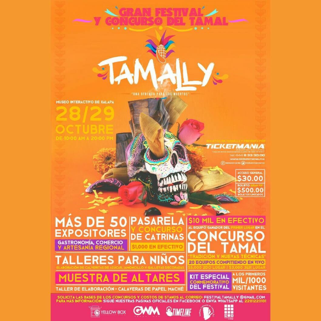 Visita_Xalapa's tweet photo. Gran Festival Y Concurso De Tamal #Tamally este 28 y 29 de #Octubre en el @mix_xalapa como juez estará @Clarita_ChefMx. #Xalapa https://t.co/1jRhPm4dhm