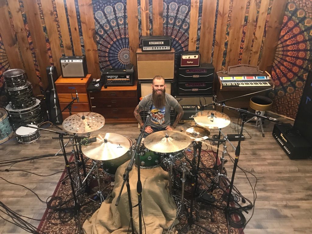 DGDtheband's tweet photo. Surprise—Dance Gavin Dance has begun the recording of their new album ETA: 2018 https://t.co/yq4Nc5zTRb