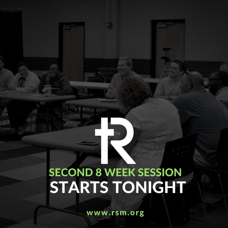 Excited for the next 8 week session to start tonight! #ministryschool #sonsanddaughters #rsmchatt
