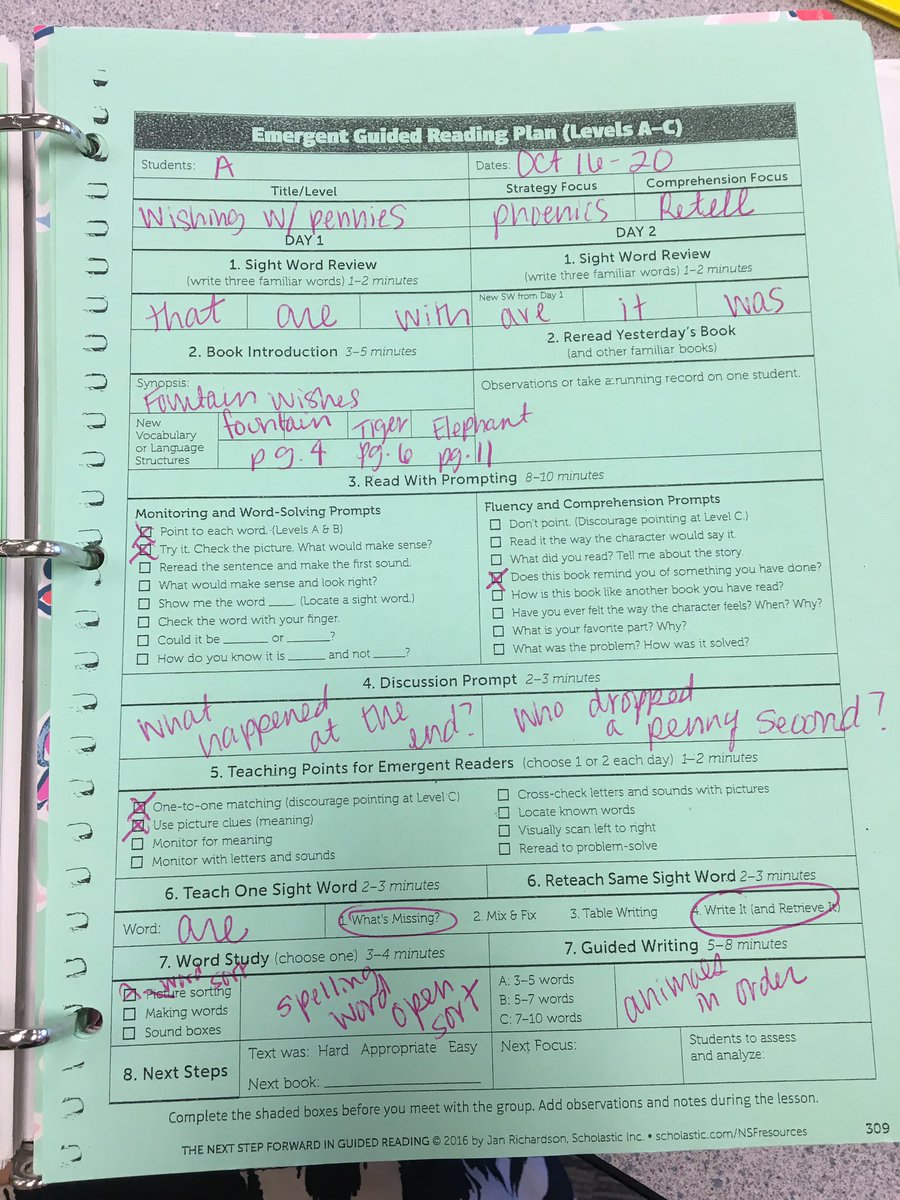 Alexandria Tesson Learning How To Make The Most Of My Guided Reading Time Using This Lesson Plan Template From Jan Richardson Shstaffgeniushr Thesmsd T Co P4g0dbmxdm