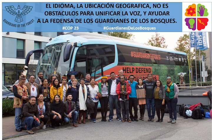 alianzaofc's tweet photo. Guardianes Del Bosque llevará mensaje a políticos y sociedad civil, en marco a #COP23 BONN.  Participa Coica, Mesolider, Apib, AMAN. https://t.co/drtKiw9MqT