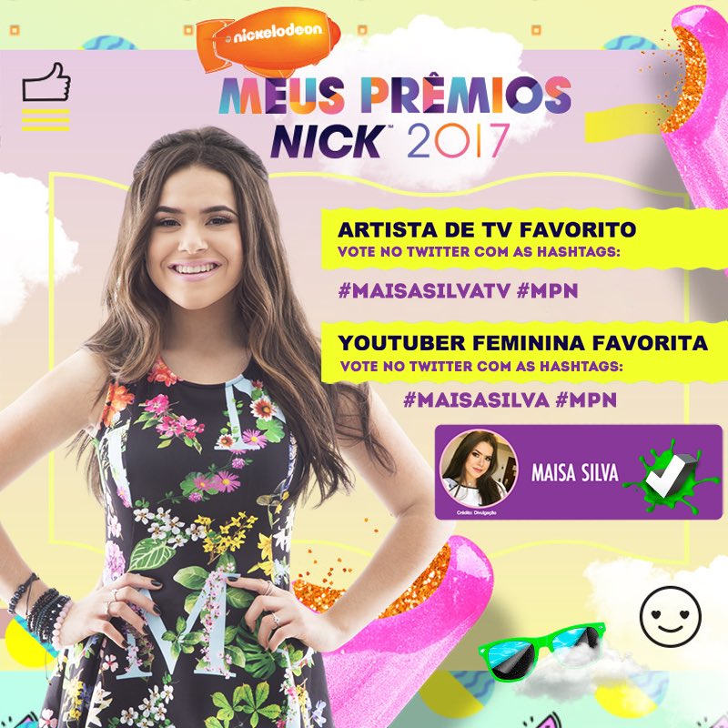 maisa's tweet photo. bora votar com as hashtags  #MPN #MaisaSilvaTV #MaisaSilva 💚 conto com vcs!
RT tbm conta voto 🤘🏼 https://t.co/TEh2oj3hOC