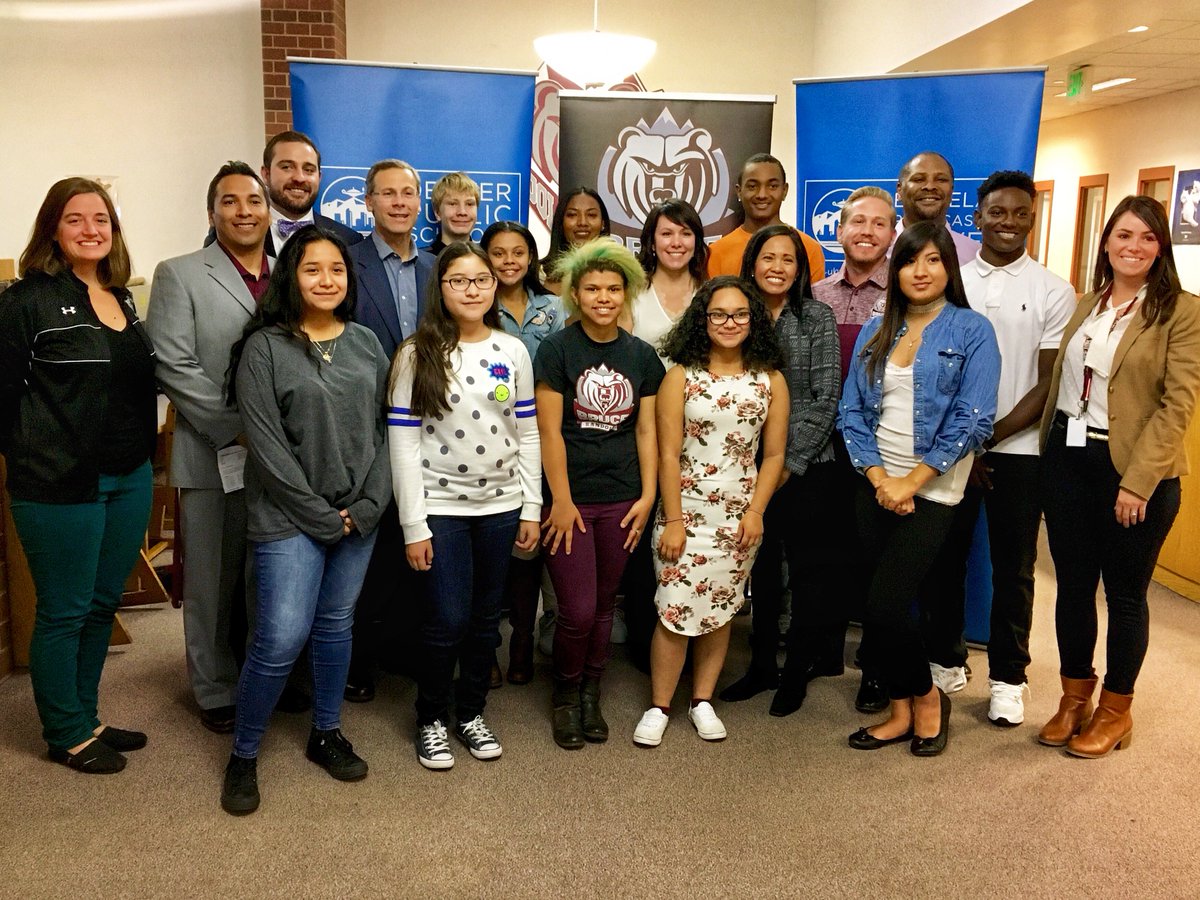 We celebrated Whole Child student survey results at <a href="/BRGrizzlies/">Bruce Randolph</a> with <a href="/SuptTomB/">Tom Boasberg</a>, educators and students on the school’s Values Council.