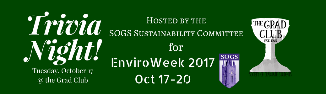 westernsogs's tweet photo. Less than two hours until SOGS Sustainability Trivia Night @uwogradclub! #GradLifeWesternU @EnviroWestern https://t.co/kR9WLqJgCL