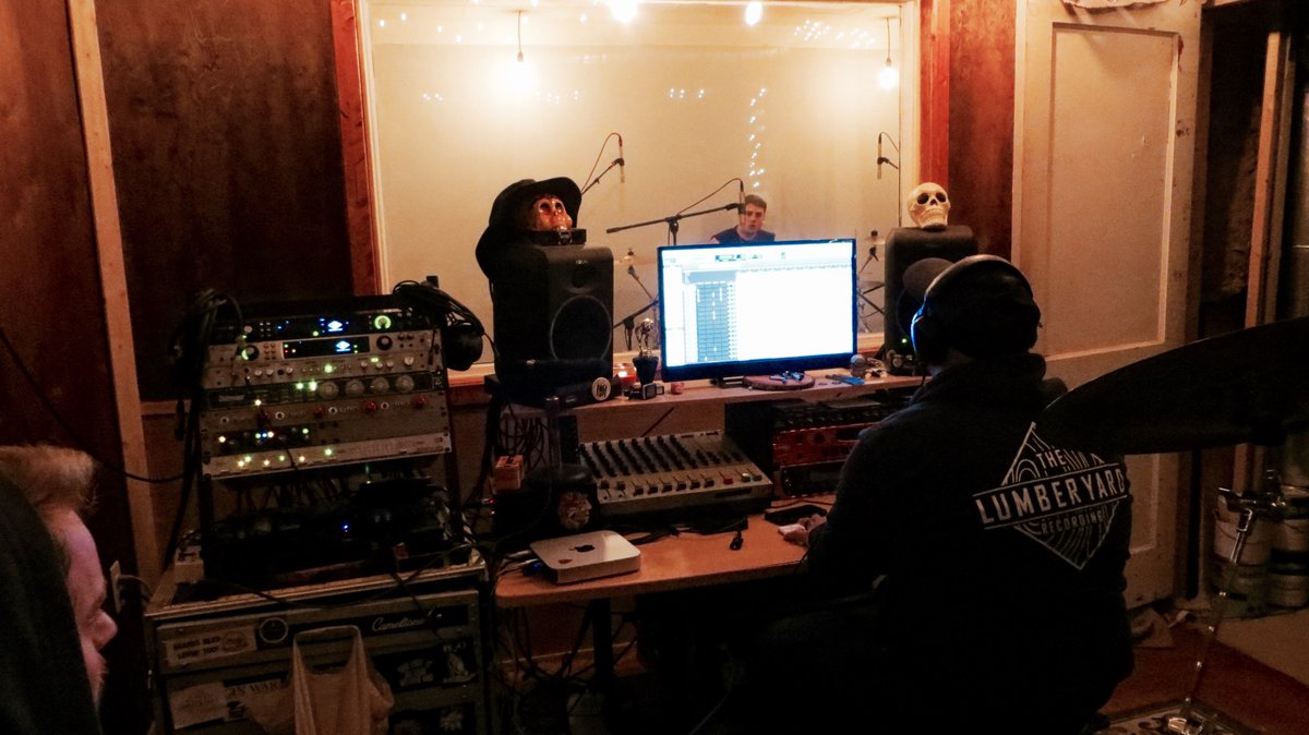 CardinalsMA's tweet photo. Tracked drums today, what'd you do?
#TheLumberYard #Record3 #Comingsometimesoon https://t.co/MdXEEZhRtW