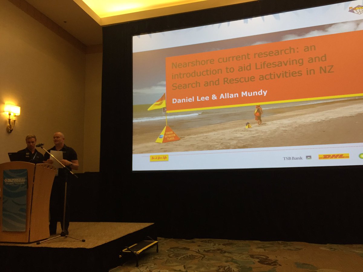 ShaneDaw1's tweet photo. We know some, but still lots we don't know about rip currents! Allan Mundy, Daniel Lee @SLSNZ at #WCDP2017 #ripcurrents #DrowningPrevention https://t.co/kdijrW9AnA