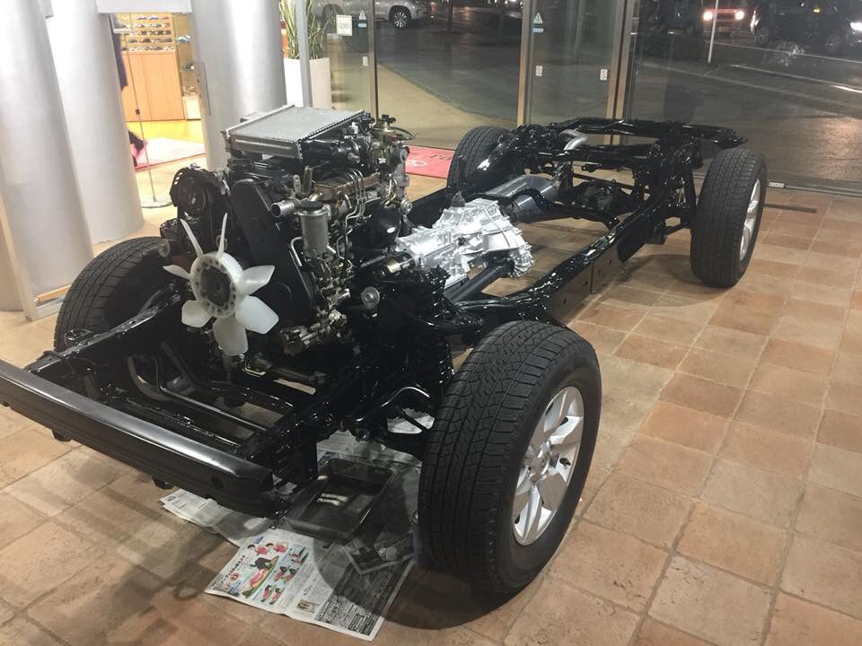 群馬トヨタ自動車 高崎東町店に展示中のラダーフレーム 何の車のものか分かりますか トヨタ Toyota 群馬トヨタ ラダーフレーム 梯子車体 ハイラックス Fjクルーザー Tjクルーザー ランドクルーザー ランドクルーザー70 ランドクルーザープラド 群馬トヨタ自動車 高崎東町店に展示中のラダーフレーム 何の車のものか分かりますか トヨタ Toyota 群馬トヨタ ラダーフレーム 梯子車体 ハイラックス Fjクルーザー Tjクルーザー ランドクルーザー ランドクルーザー70 ランドクルーザープラド