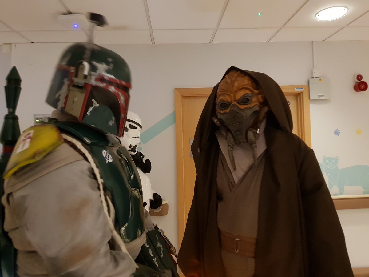 Just a snippet from our joint visit to Bradford Royal Infirmary with Outlanders and Spectre.. 3 teams 1 goal... Making Sick Children Smile