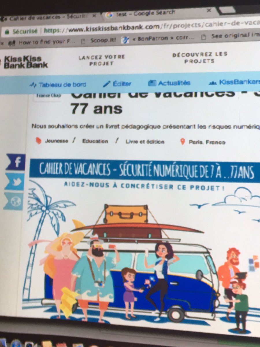 CMoulinSchwartz's tweet photo. @ISSA_France lance ce soir une opération de #crowdfunding pour sensibiliser les 7 à 77 ans à la #cybersécurité #SecurityTuesday https://t.co/ifuLmb71Le