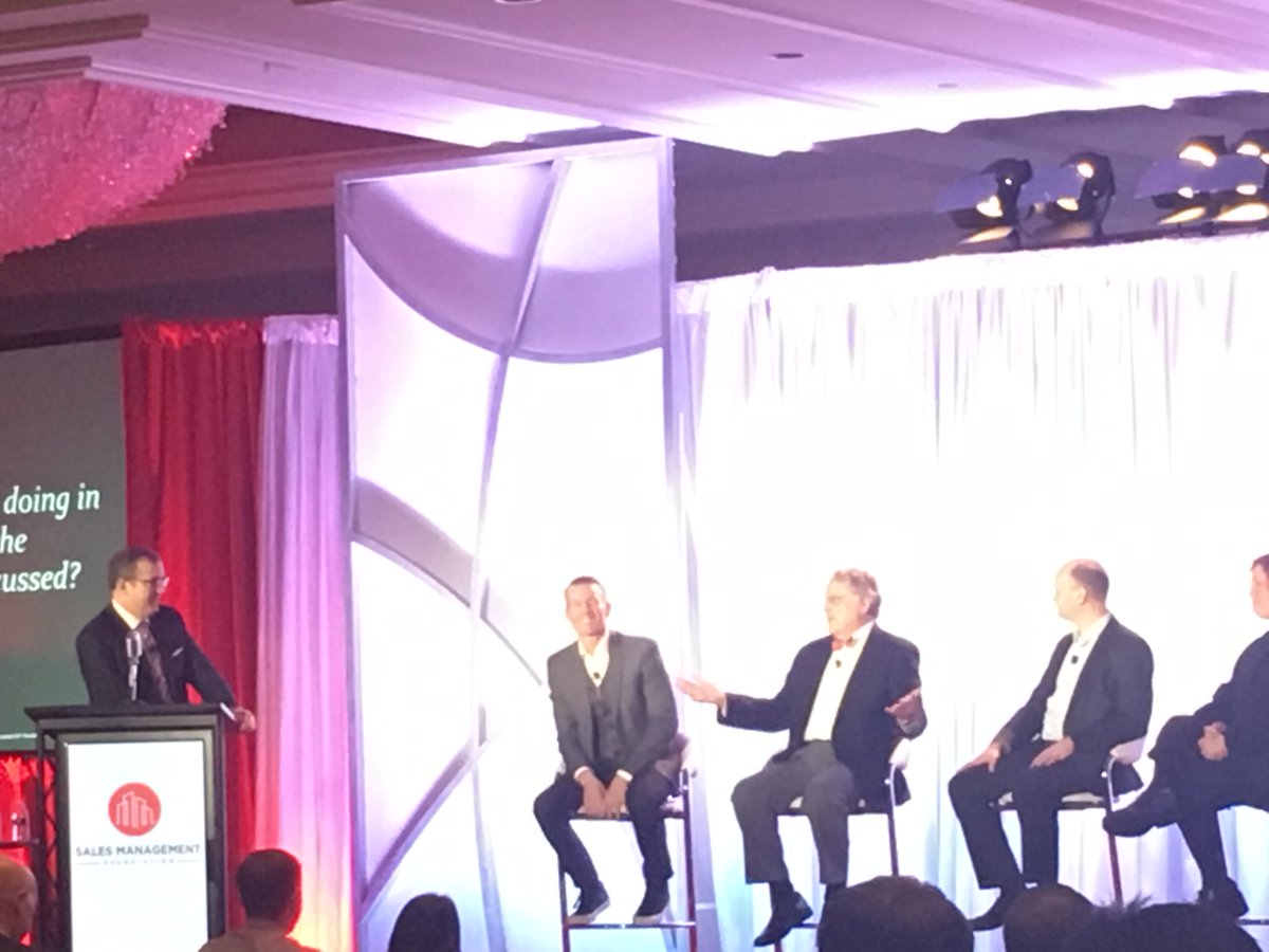 Highspot's tweet photo. "I want to determine how the buyers will buy so I can know how the sellers should sell." The future of #SalesTech #SFPC2017 @Konsynski https://t.co/iuIgBfLN1P