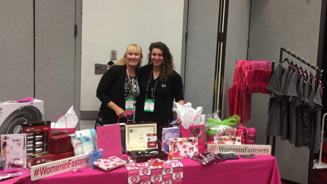 fastenerwomen's tweet photo. Always a great time to connect with members (new and old!) and the #FastenerWomen board of directors. #FastenerShowGoesPink https://t.co/swwm8mBJzz
