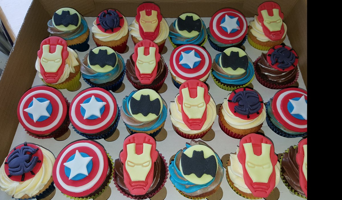 thecakecroft's tweet photo. Marvel cup cakes https://t.co/XoHPc8TKWg
