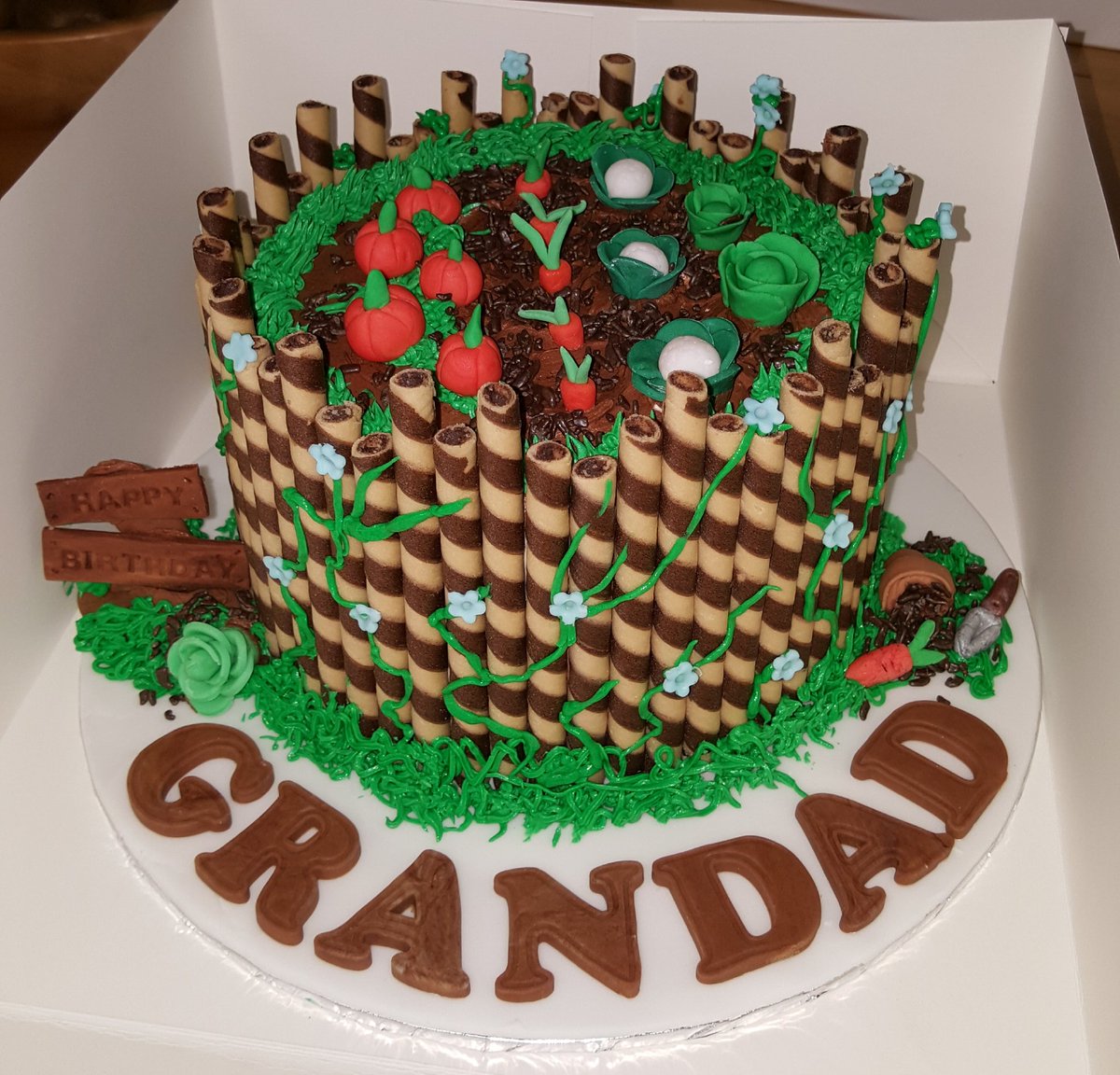 thecakecroft's tweet photo. Vegetable patch cake 😍 https://t.co/nTH1JZjI5A