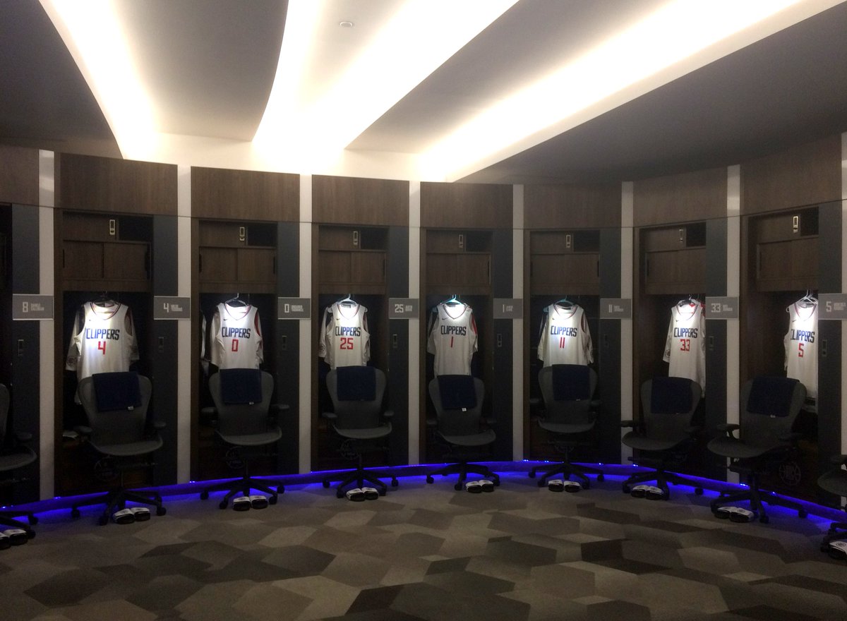 KC_Spoon's tweet image. Clippers photo shoot!  New locker room, ready to go for the start of the season.  Go Clippers! @gensler_sports