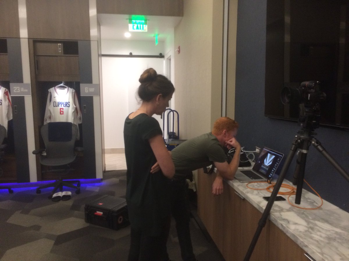 KC_Spoon's tweet image. Clippers photo shoot!  New locker room, ready to go for the start of the season.  Go Clippers! @gensler_sports