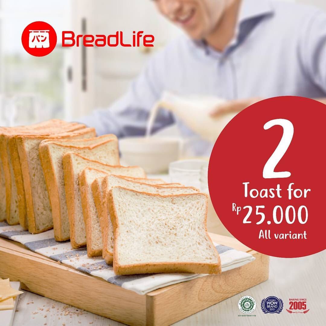mizz_promo's tweet photo. Beli 2 Toast hanya Rp 25.000 hingga 22 Okt 17!! ๐๐
Add Line '@BreadLifeBakery' untuk dapetin kuponnya ๐
#MizzPromo https://t.co/36jFuDw1gf