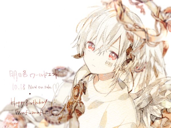 「red eyes white hair」 illustration images(Oldest)