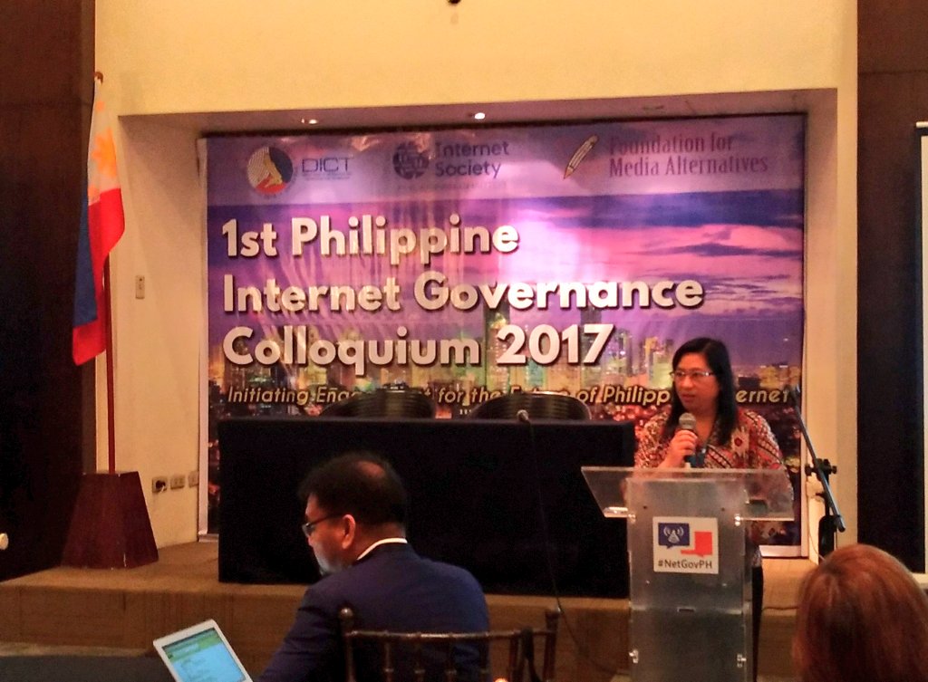 manilabulletin's tweet photo. NOW: @DICTgovph @FMA_PH #ISOCPH organizes "The 1st Philippine Internet Governance Colloquium 2017" #PHinternet #NetGovPH | @bobreyes https://t.co/PPKD80q7Ug