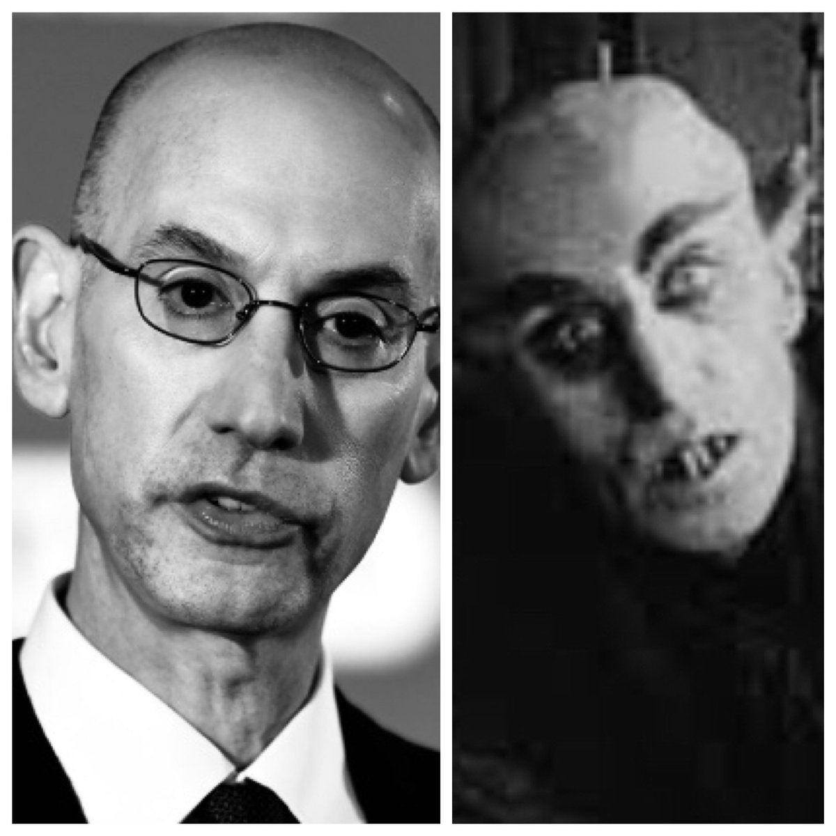 mkmlol's tweet photo. All I’m saying is nobody has ever seen NBA commissioner Adam Silver in the daylight #helookslike #nbamemes #adamsilver #donthetho #vampire https://t.co/3fe0kDc4jL