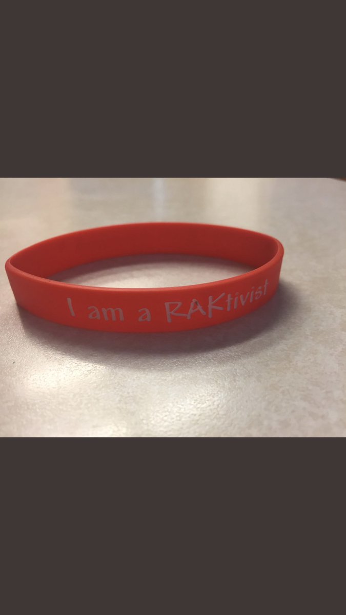 RAKtivistCHS's tweet photo. Look for leaders with these bracelets tomorrow at the meeting. Only cost $1. Also the online store is available for new RAK apparel. https://t.co/iXirOhYFpA