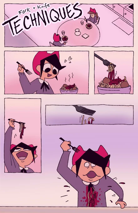 fork and knife comic for class ?✌️ 