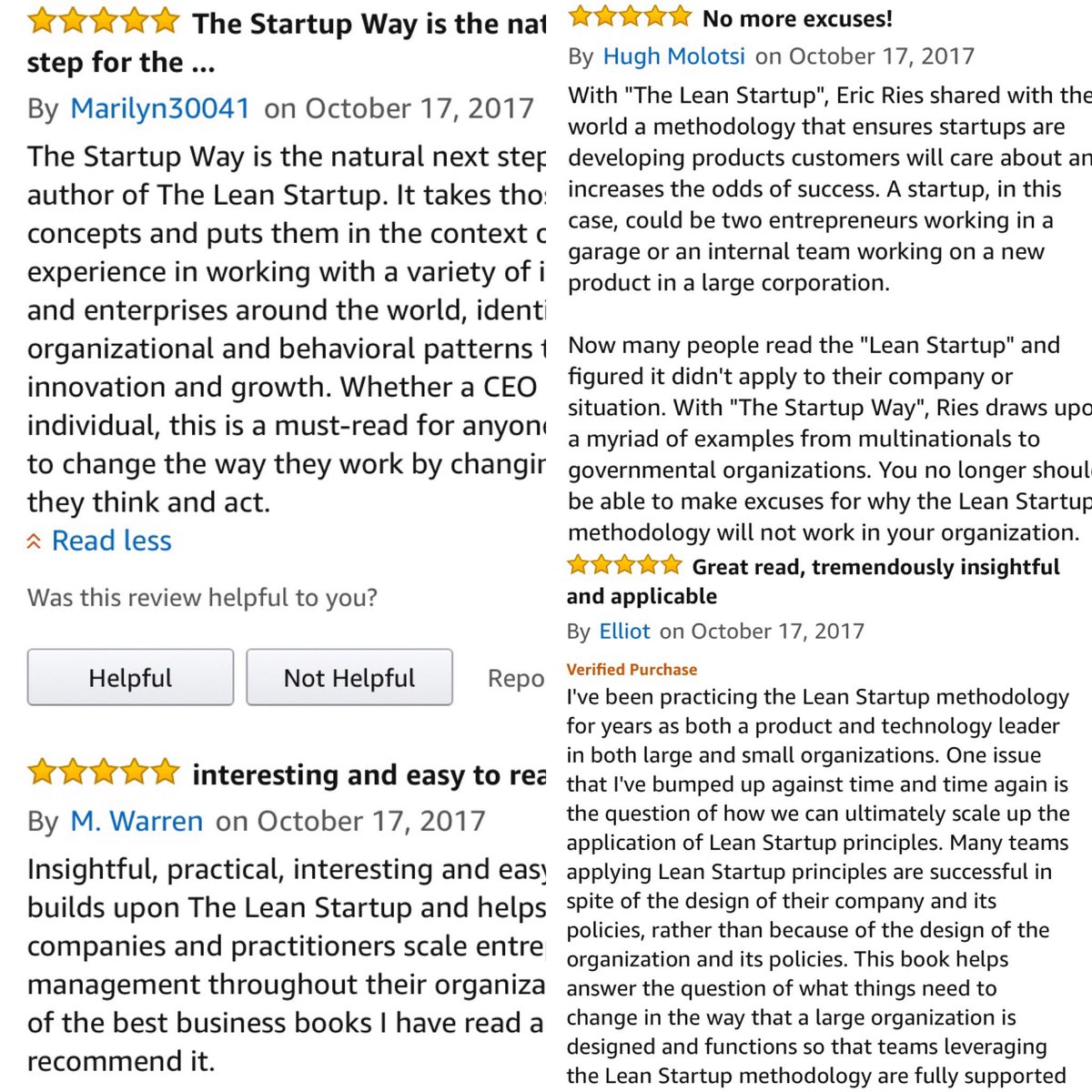 mcgough_heather's tweet photo. The reviews are rolling in for @ericries new book The Startup Way. https://t.co/WiYtIHueh6