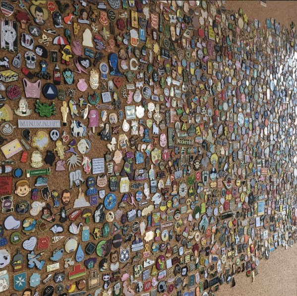 madebycooper's tweet photo. Ok, we don't want to boast... but our #PinWall is pretty damn cool! Can any of our customers spot their pins? #pingame #madebycooper https://t.co/duW4bVrefq