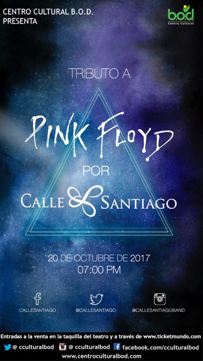 Quedan pocas entradas para el tributo a #PinkFloyd. ¡Este viernes es de rock, psicodelia y #ResistenciaCultural! ow.ly/5tDb30fUIjN