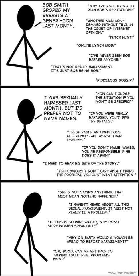 BRNRGAL's tweet photo. #MeToo 
This is exactly how it goes down.
#damnedifyoudoanddamnedifyoudont https://t.co/8DE3A6Vc6B