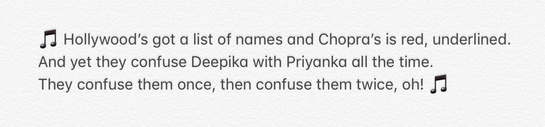 DesiTaylorSwift's tweet photo. #LWYMMD #PriyankaChopra #DeepikaPadukone #lwymmd #taylorswift #desitaylorswift https://t.co/vB0kgTt0kZ