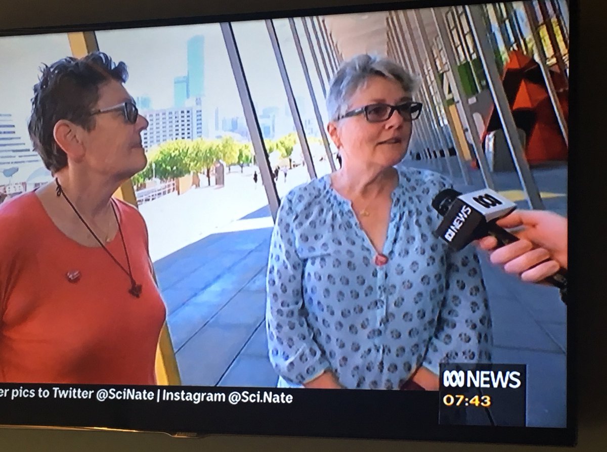 Lovely to see Anne and Eddie of Ballarat <a href="/ABCNews24/">News</a> this morning talking assistance dogs and dementia @AlzheimersAus