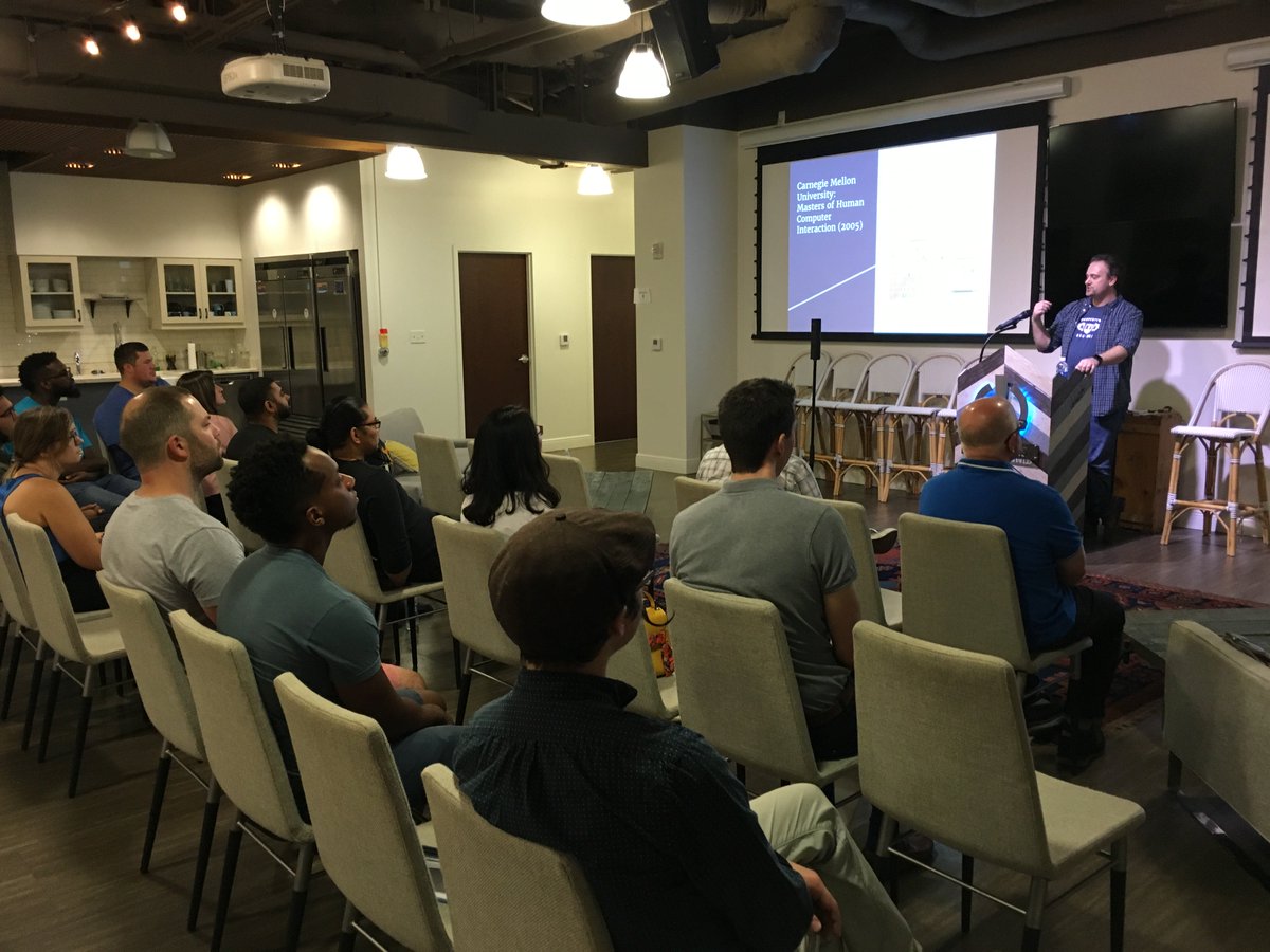 pixelWes's tweet photo. Excited to see Christian Ratterman’s presentation, Pushing Usability: HCI at tonight’s #DUX meetup. 

https://t.co/HXPStFTpAB https://t.co/QNgkOw9Vy6