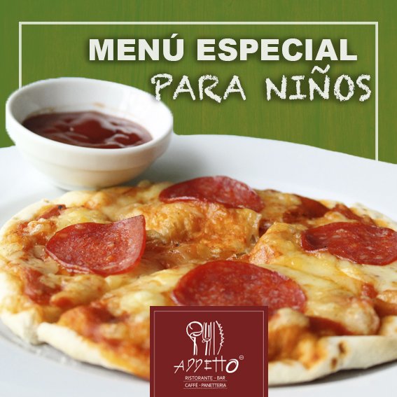 AddettoRest's tweet image. ¡Que tus hijos no se pierdan del sabor italiano! Hay un menú especial para ellos, sólo tienes que mencionarlo.