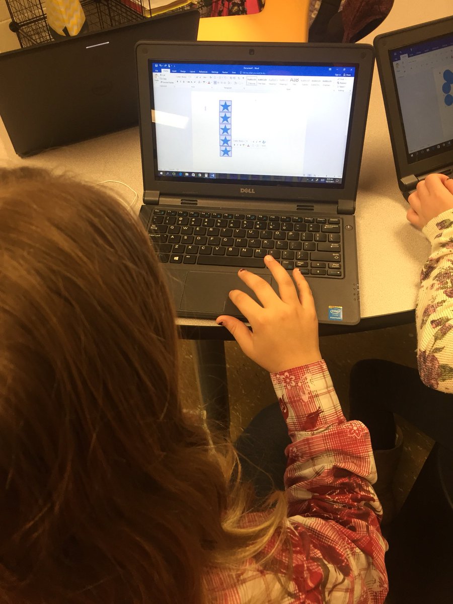 SwagDogs122's tweet photo. The Ruff Riders were hard at work using clipart in Microsoft Word to make arrays! #Makinglearningfuneveryday https://t.co/wpPyH4Dp8d