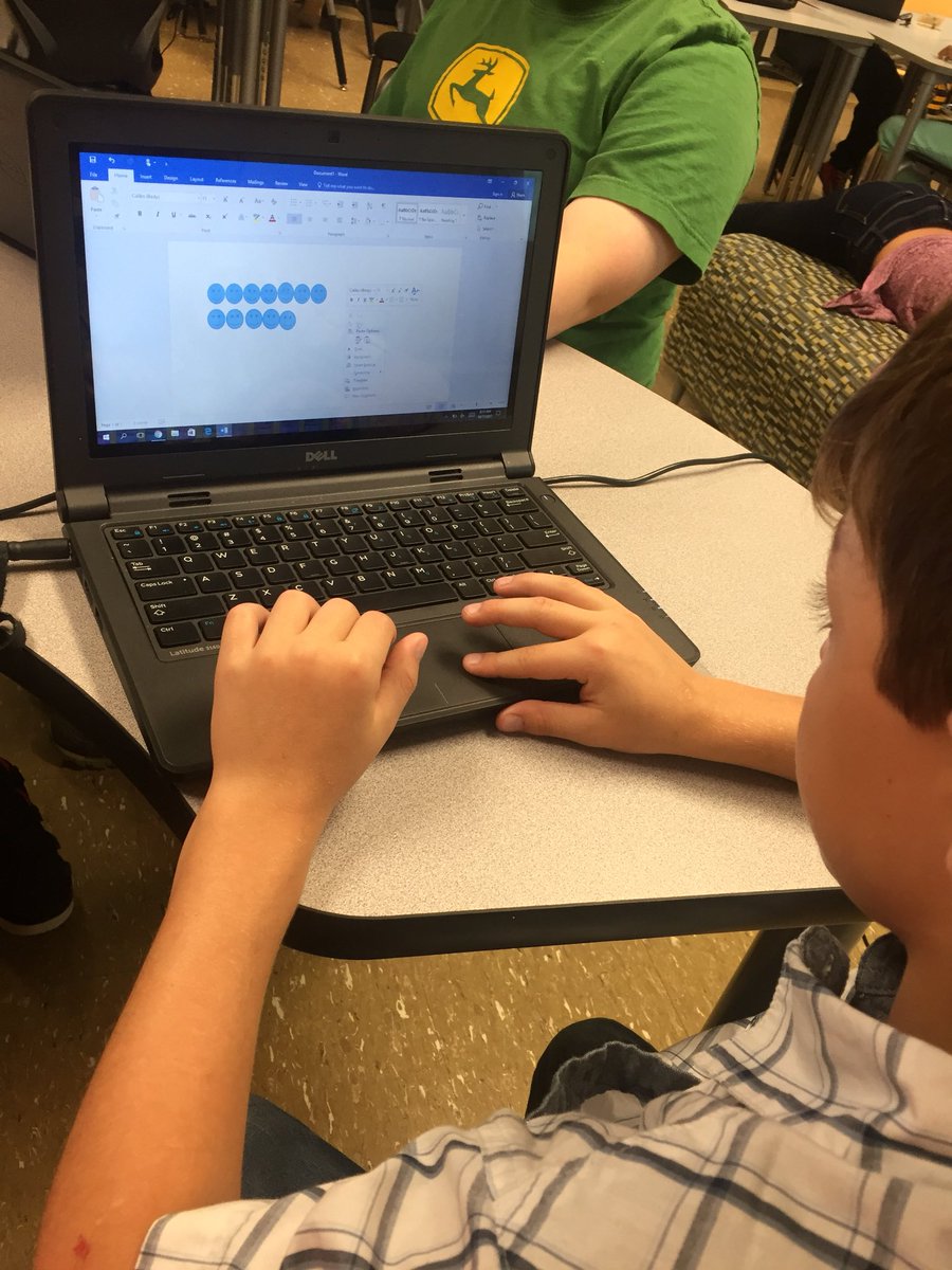 SwagDogs122's tweet photo. The Ruff Riders were hard at work using clipart in Microsoft Word to make arrays! #Makinglearningfuneveryday https://t.co/wpPyH4Dp8d