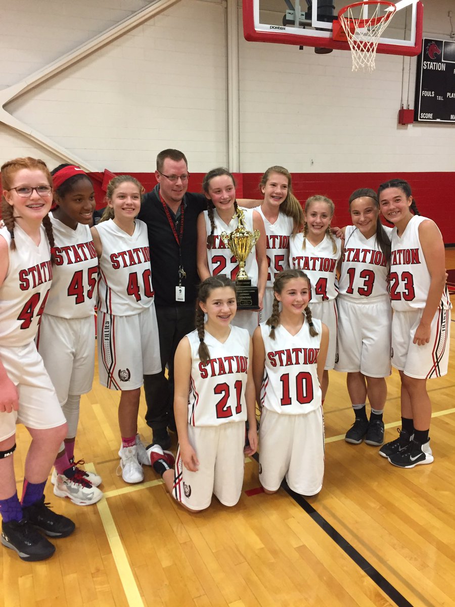 Station 8th Grade Girls Basketball Team wins the Suburban Middle School Conference Championship!!