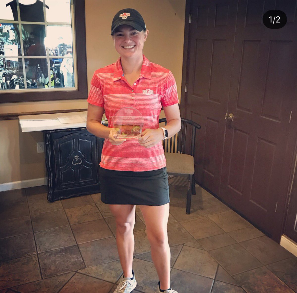 AStateWGolf's tweet photo. Also a huge congratulations to BA on her first collegiate win and Kirsten for her runner up finish! #WolvesUp #PuttsDown π€πΌπ https://t.co/ZYTHErRoce